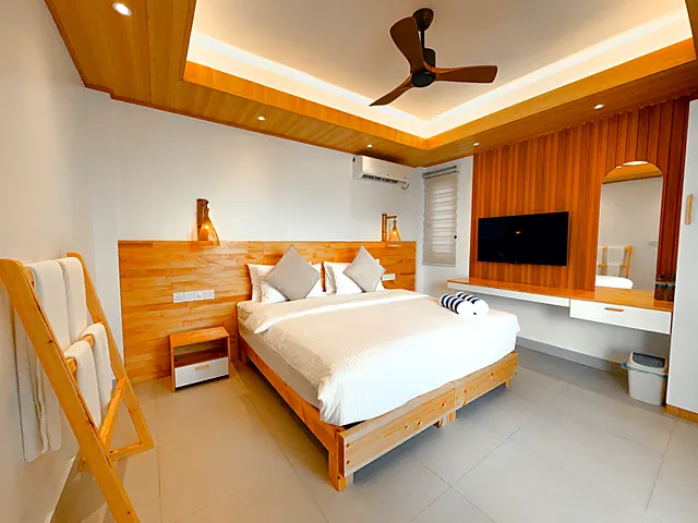 Gaafaru — la guesthouse e l'isola